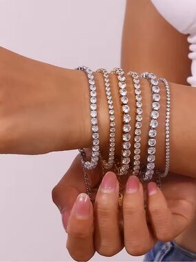 4mm CZ Tennis Bracelet - Gold
